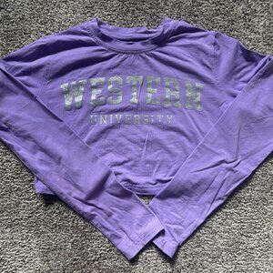 NO BRAND - Western University Crop Top